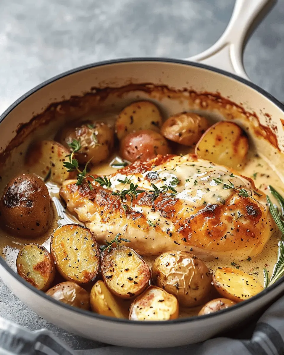 Chicken and Potatoes with Dijon Cream Sauce: Easy Comfort Food Recipe