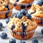 Tasty Blueberry Muffins with Crumble Topping for Cozy Mornings