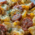 Cheesy Ranch Potatoes and Smoked Sausage