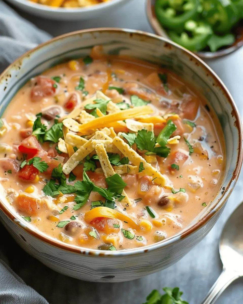 Creamy Vegetarian Tortilla Soup: Easy Comfort in Every Bowl