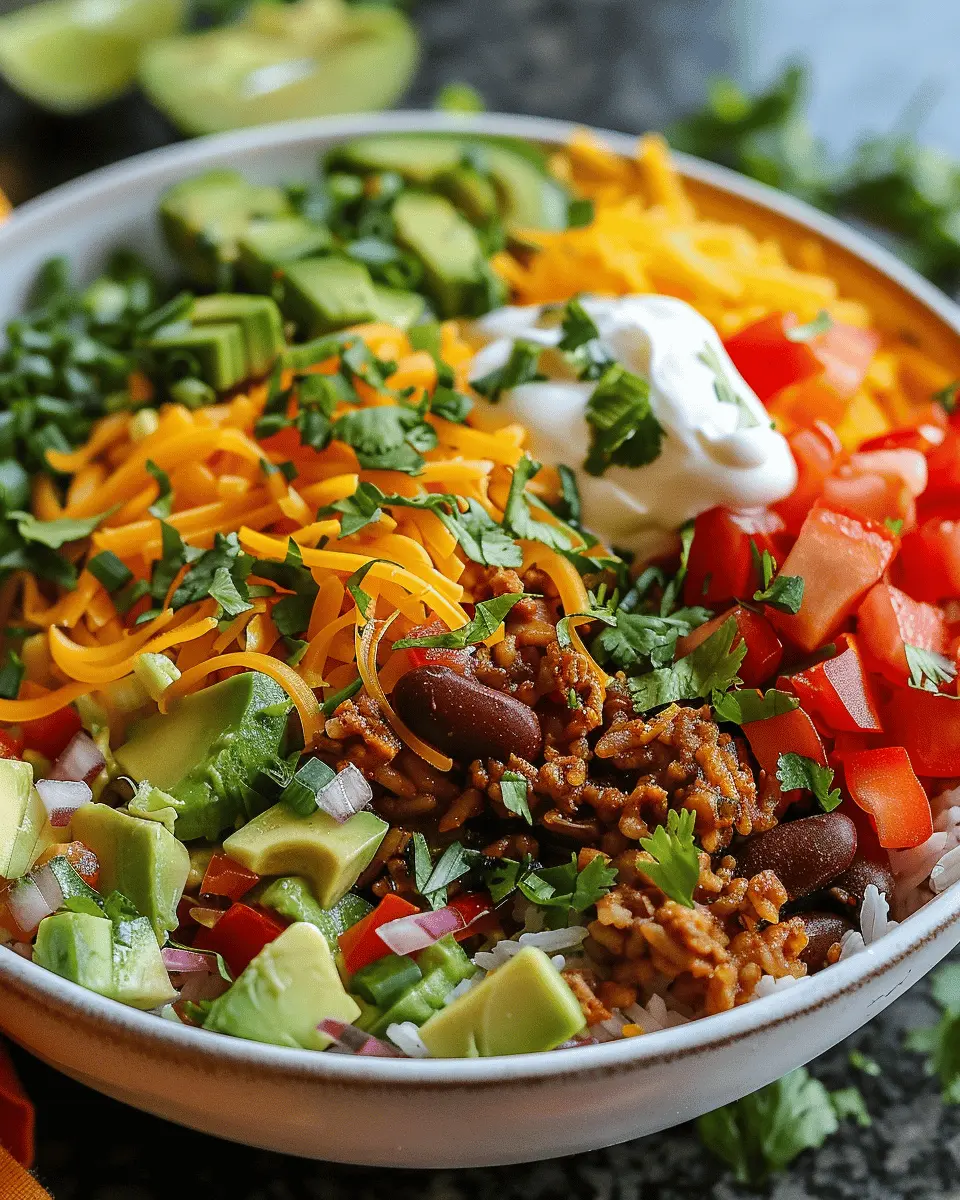 Taco Rice Bowl: Easy Family-Friendly Meal with Turkey Bacon
