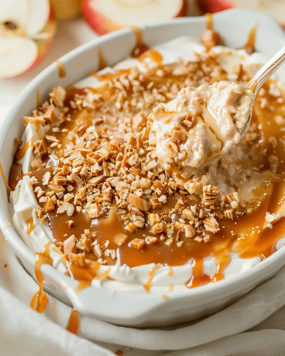 Cream Cheese Caramel Apple Dip: The Best Indulgent Treat with Toffee Bits