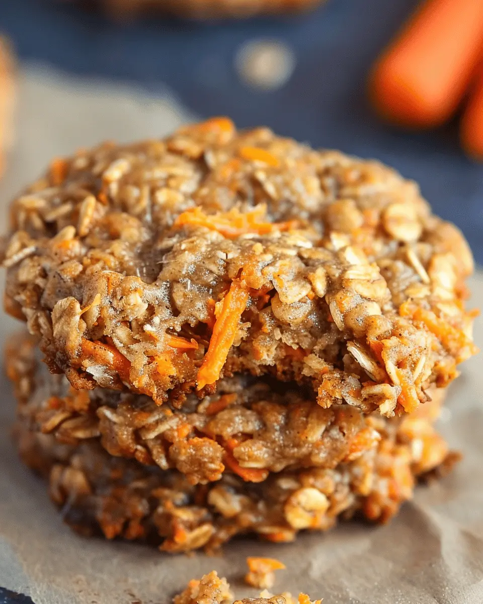 Healthy carrot cake oatmeal cookies that are easy and delicious