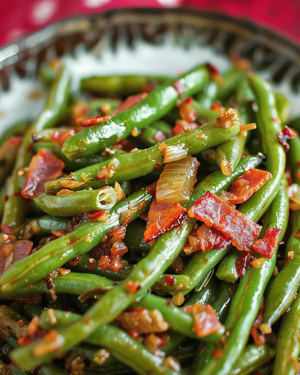 Smothered Green Beans with Turkey Bacon: A Best Comfort Dish