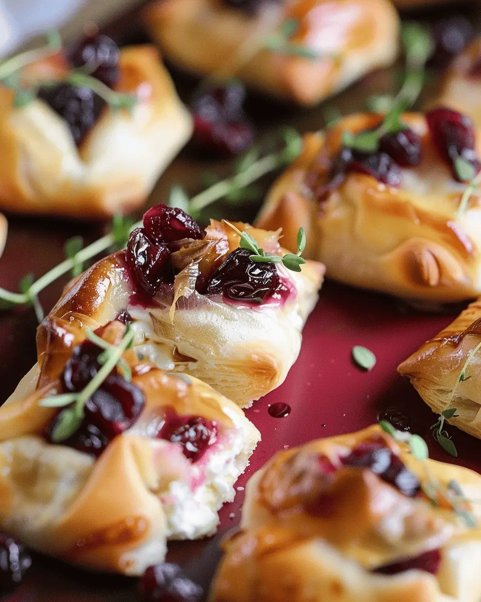 Cranberry Brie Bites: Easy Indulgence with Turkey Bacon Delight