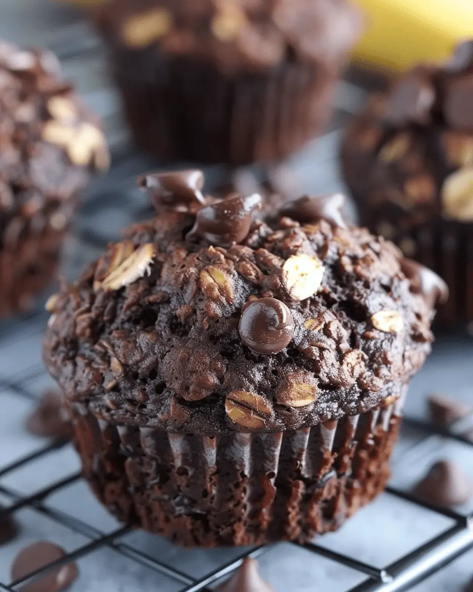Chocolate Banana Oatmeal Muffins: The Best Healthy Treats Ever