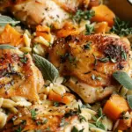 Chicken and Butternut Squash Orzo