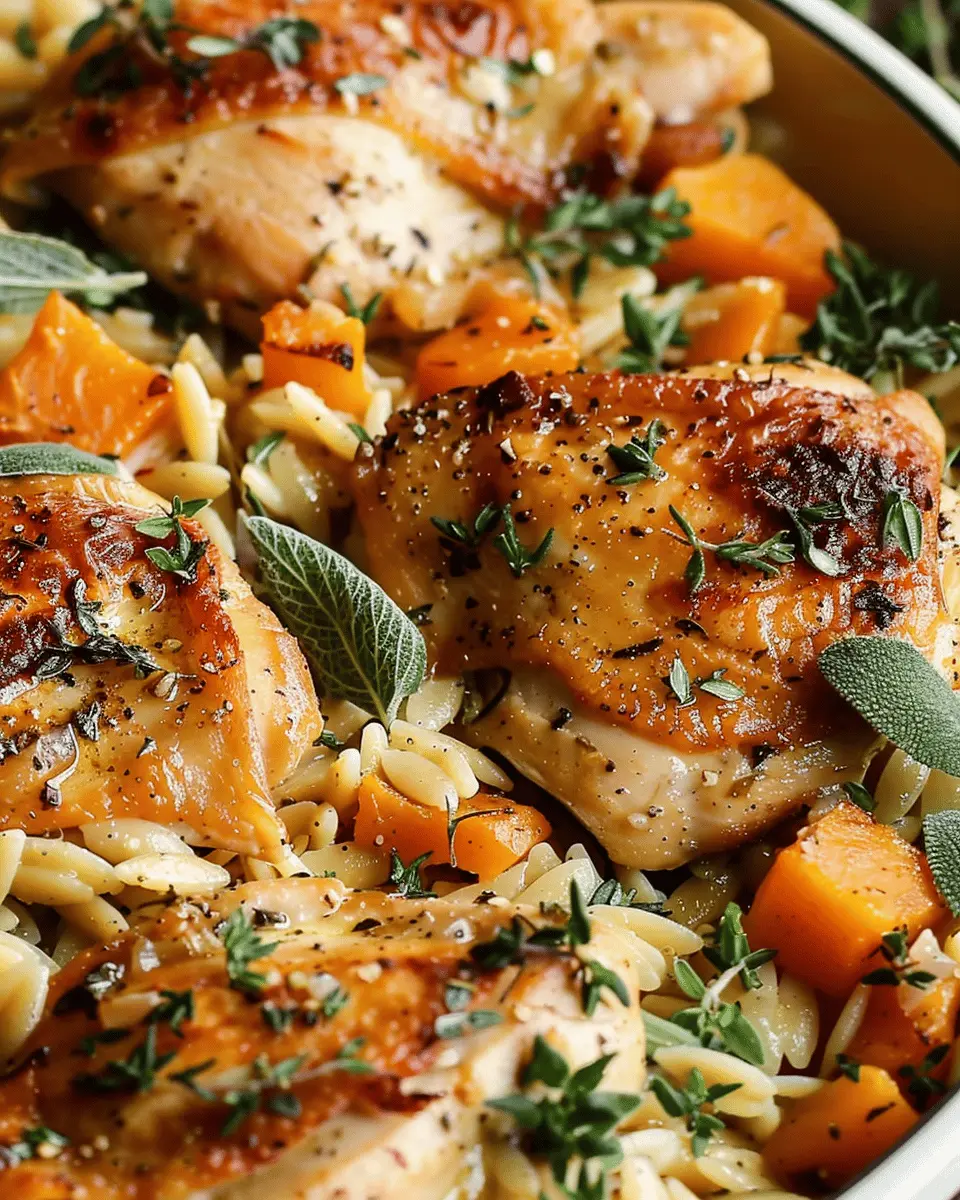 Chicken and Butternut Squash Orzo: A Cozy, Comfort Food Delight