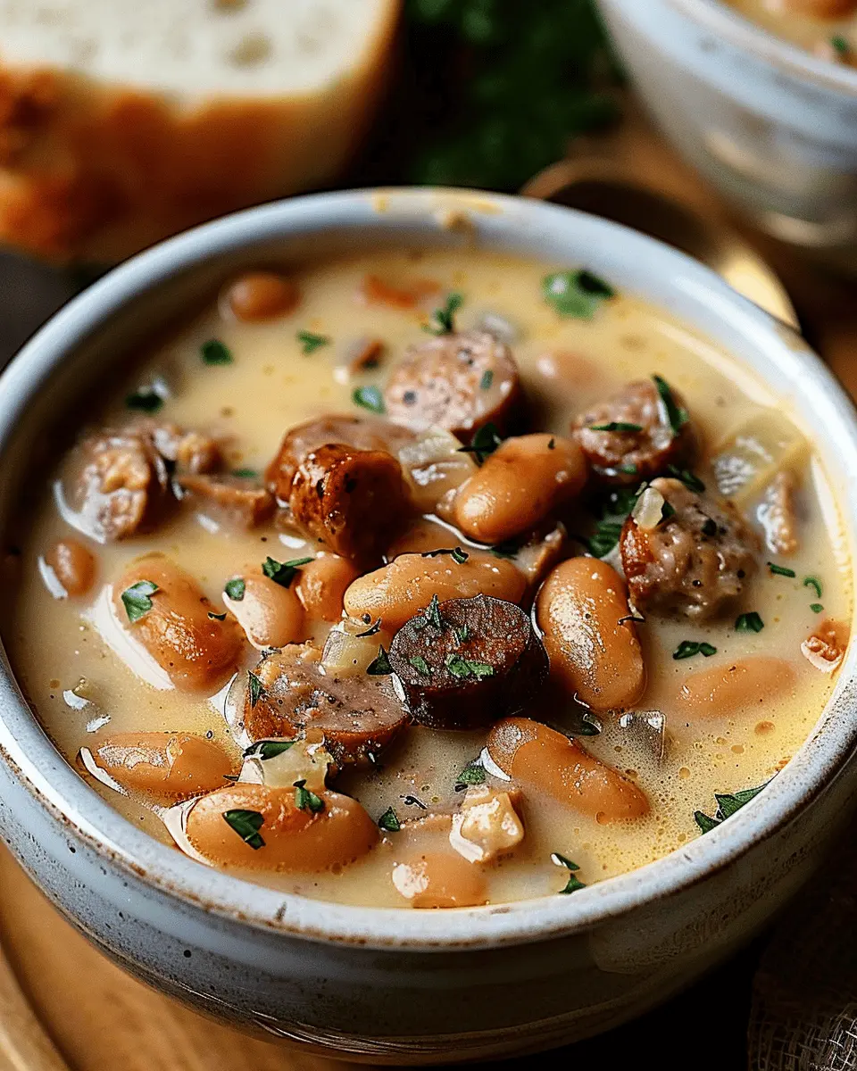 Cozy Creamy Bean Soup with Sausage: A Comforting Delight
