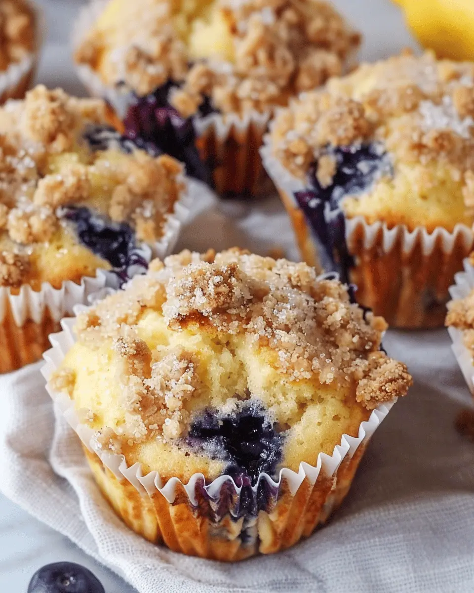 Lemon Blueberry Streusel Muffins: The Best Sweet Morning Treat