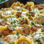 Creamy Pierogi and Turkey Sausage Skillet Delight to Savor