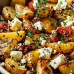 Healthy Baked Feta Potatoes