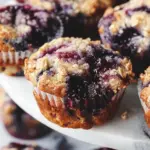 Cardamom-Spiced Blueberry Jam Muffins
