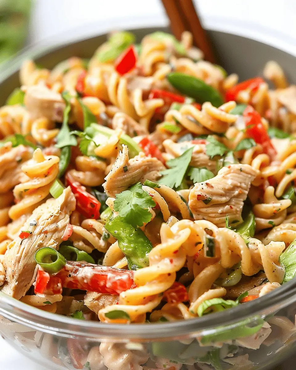 Chinese Chicken Pasta Salad: A Fresh Twist with Turkey Bacon