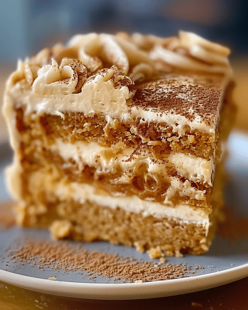 Pumpkin Spice Gooey Cake with Indulgent Brown Sugar Icing