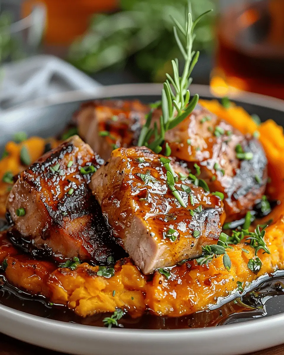 Apple Cider Pork: Juicy Recipe with Mashed Sweet Potatoes