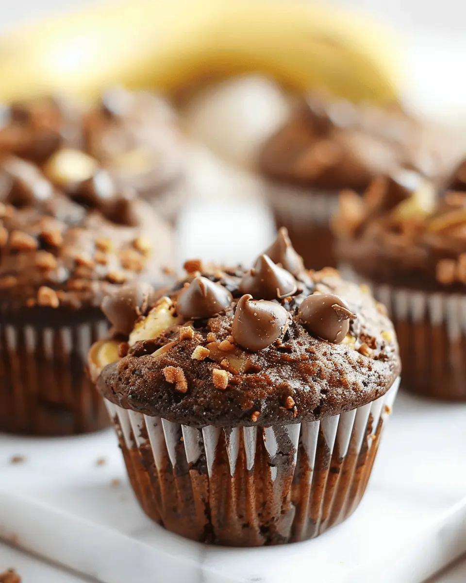 Chocolate Peanut Butter Banana Muffins: Easy and Indulgent Treats