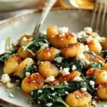 Crispy Gnocchi With Spinach And Feta