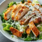 Chicken Caesar Salad with Crispy Chicken
