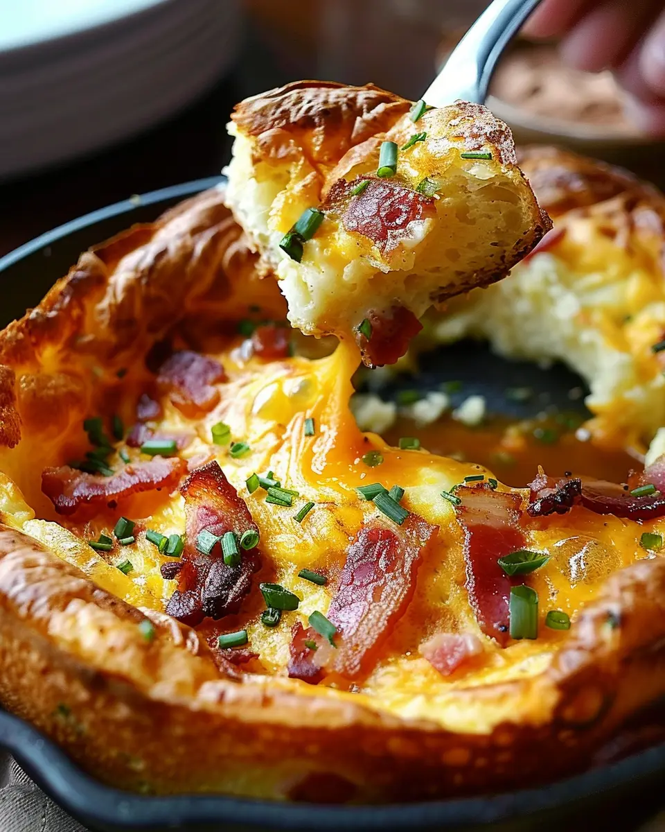 Savory Cheddar Turkey Bacon Dutch Baby for Cozy Brunch Delights