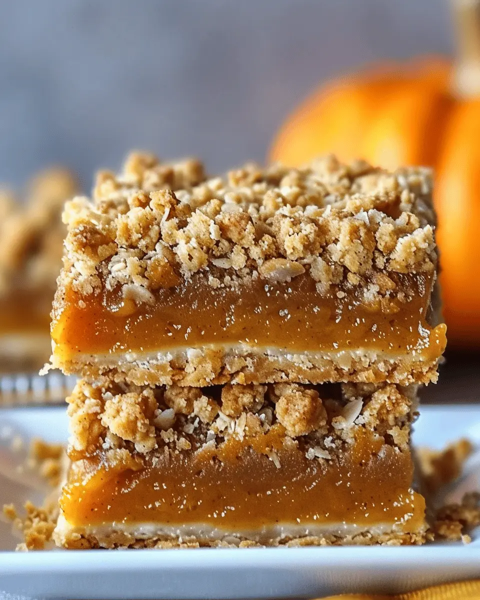 Pumpkin Pie Crumble Bars: The Best Cozy Dessert to Enjoy at Home