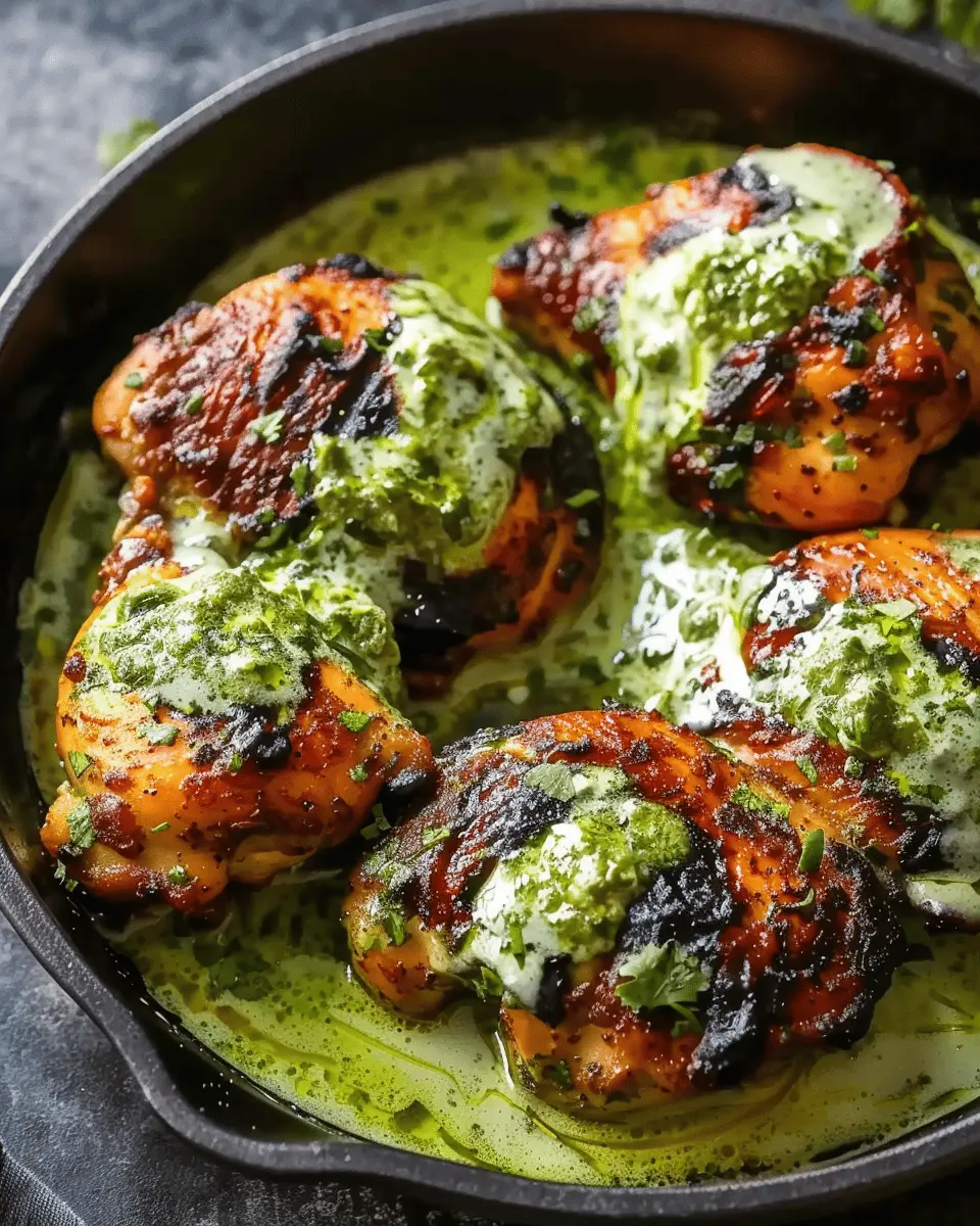Best Peruvian Chicken with Creamy Green Sauce Recipe