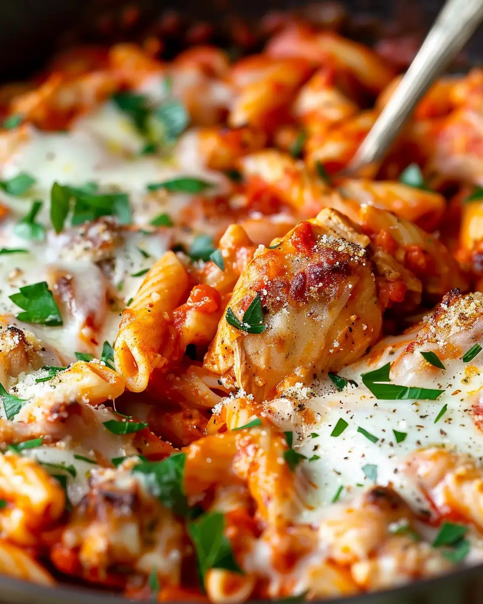 One Pot Chicken Parmesan Pasta: Easy Comfort Food Delight