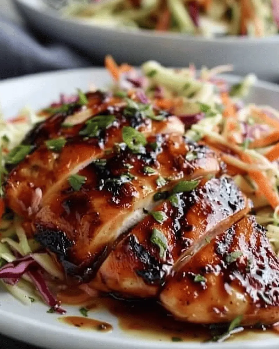 Sticky Apple Cider Chicken: A Cozy Fall Delight with Autumn Slaw