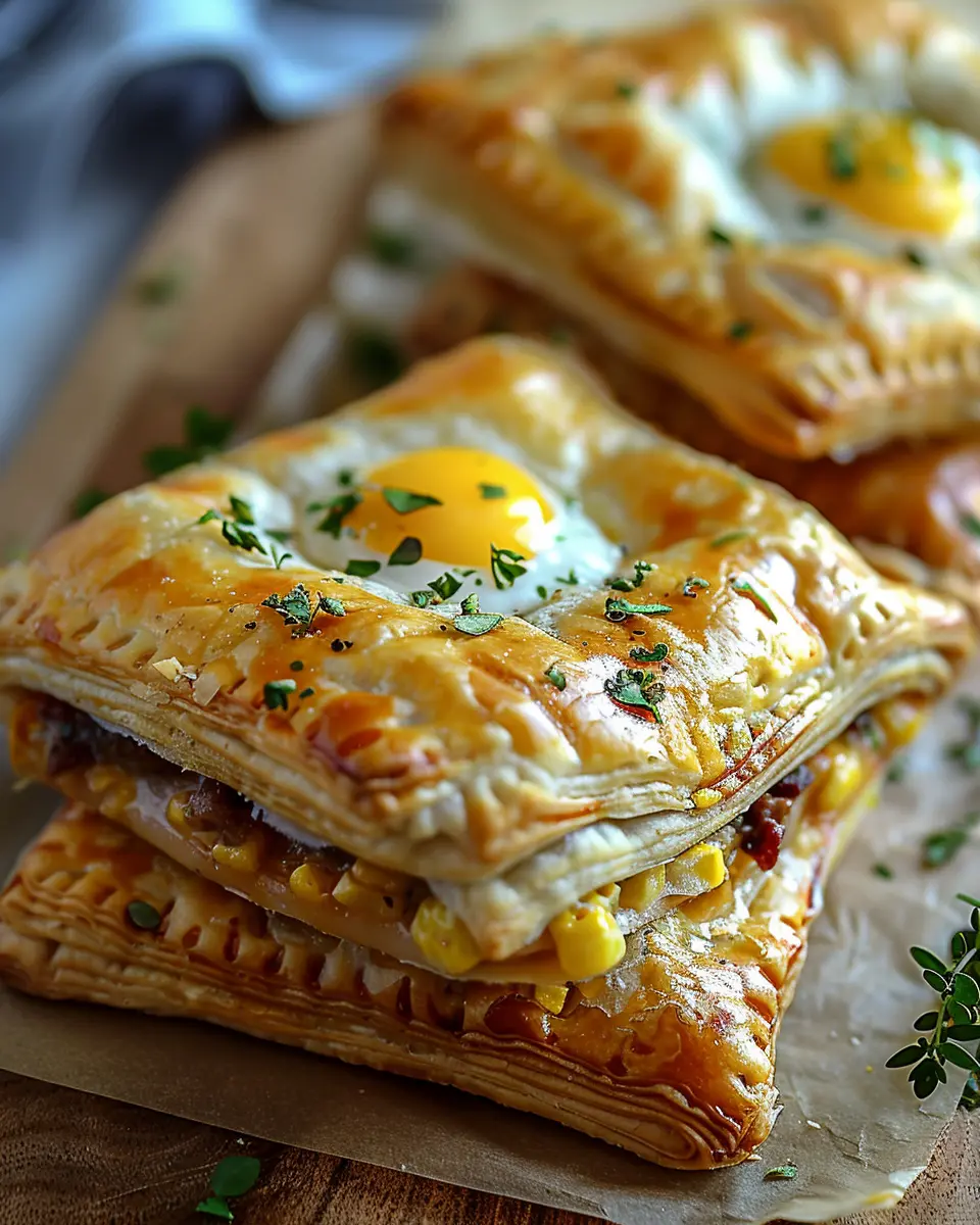Savory Breakfast Pop-Tarts with Turkey Bacon and Chicken Ham