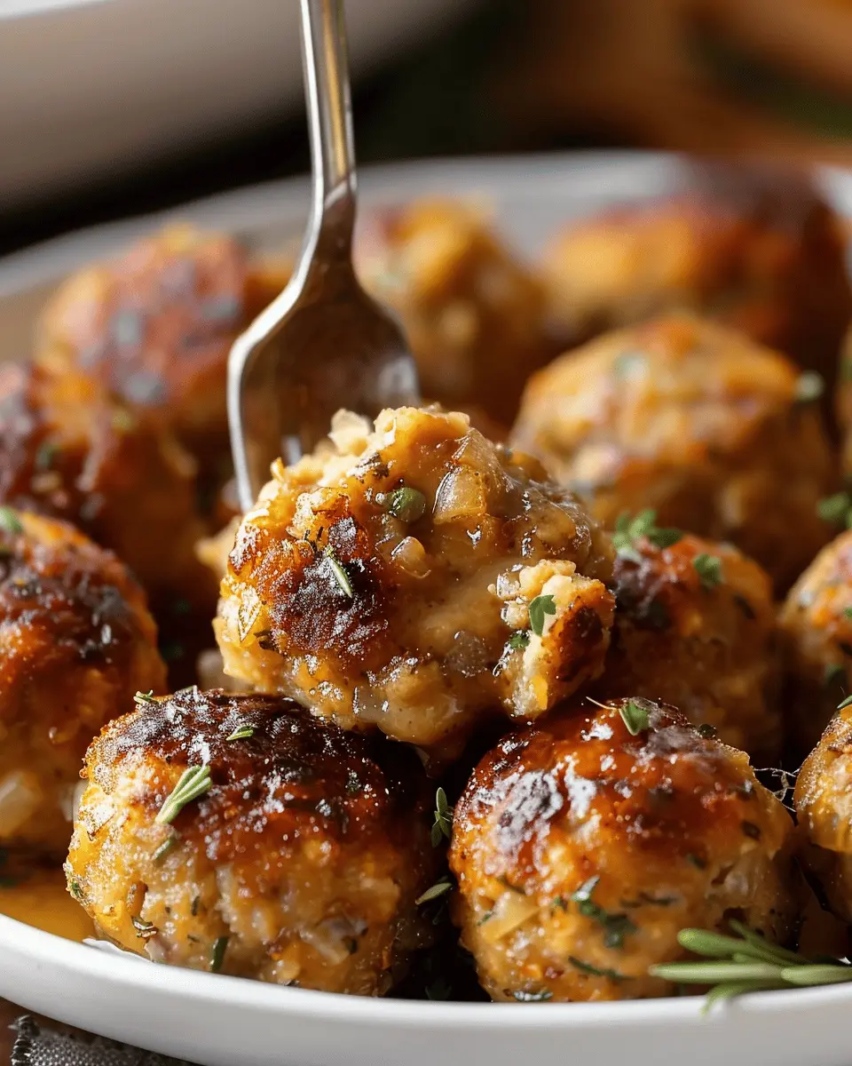 Thanksgiving Stuffing Balls: Easy and Flavorful Turkey Bacon Delight