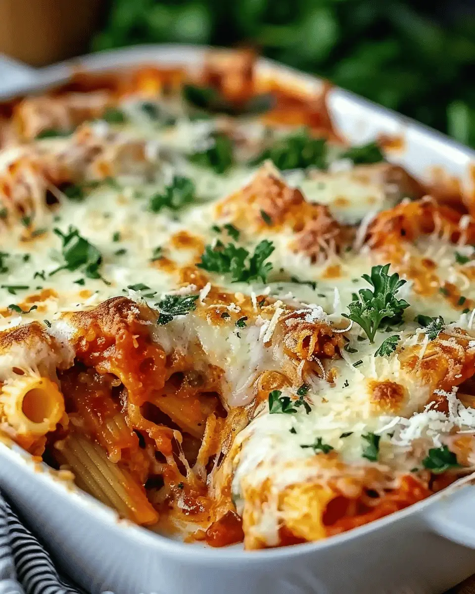 Dump-and-Bake Chicken Parmesan Casserole: Easy Family Favorite
