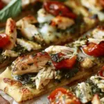 Pesto Chicken Flatbread