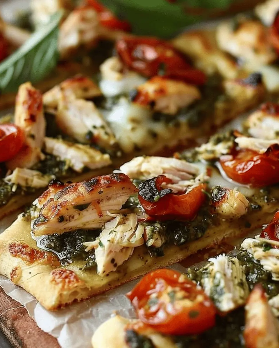 Pesto Chicken Flatbread: Easy Recipe for a Flavorful Meal