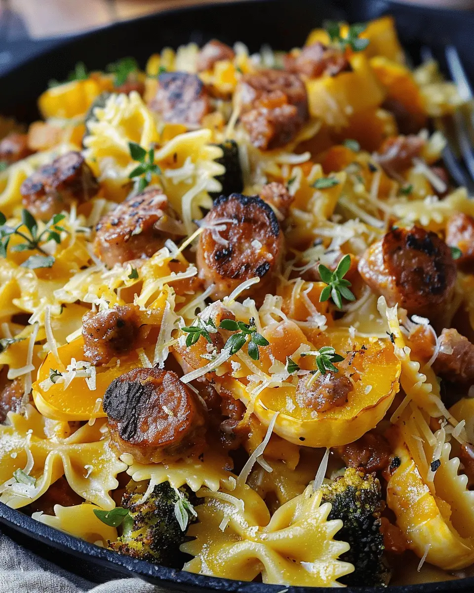 Autumn Sausage Pasta Squash: A Cozy, Hearty Delight