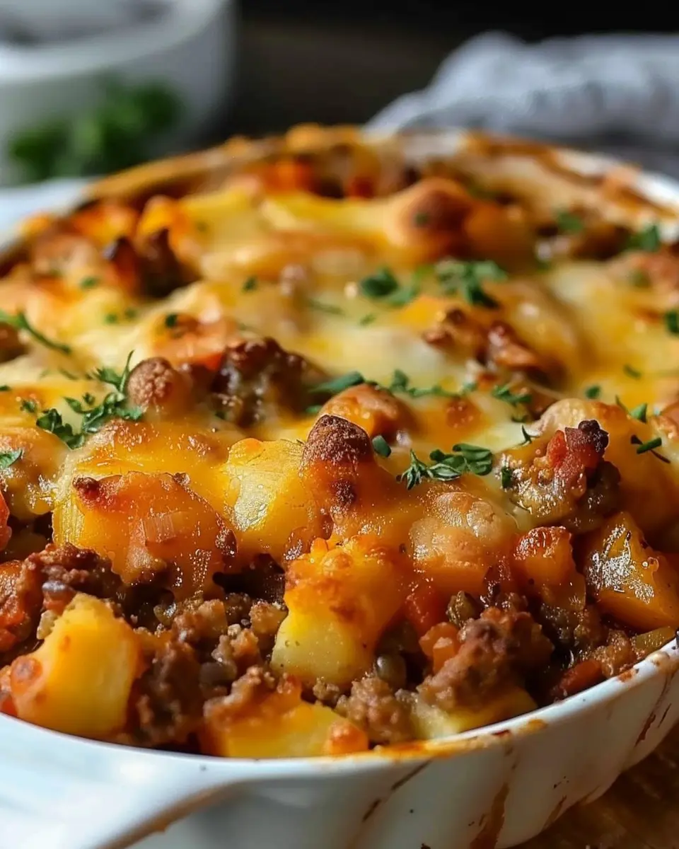 Hobo Casserole: Easy Comfort Food with Turkey Bacon and Chicken Ham