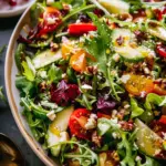 Christmas Salad with Honey Mustard Dressing