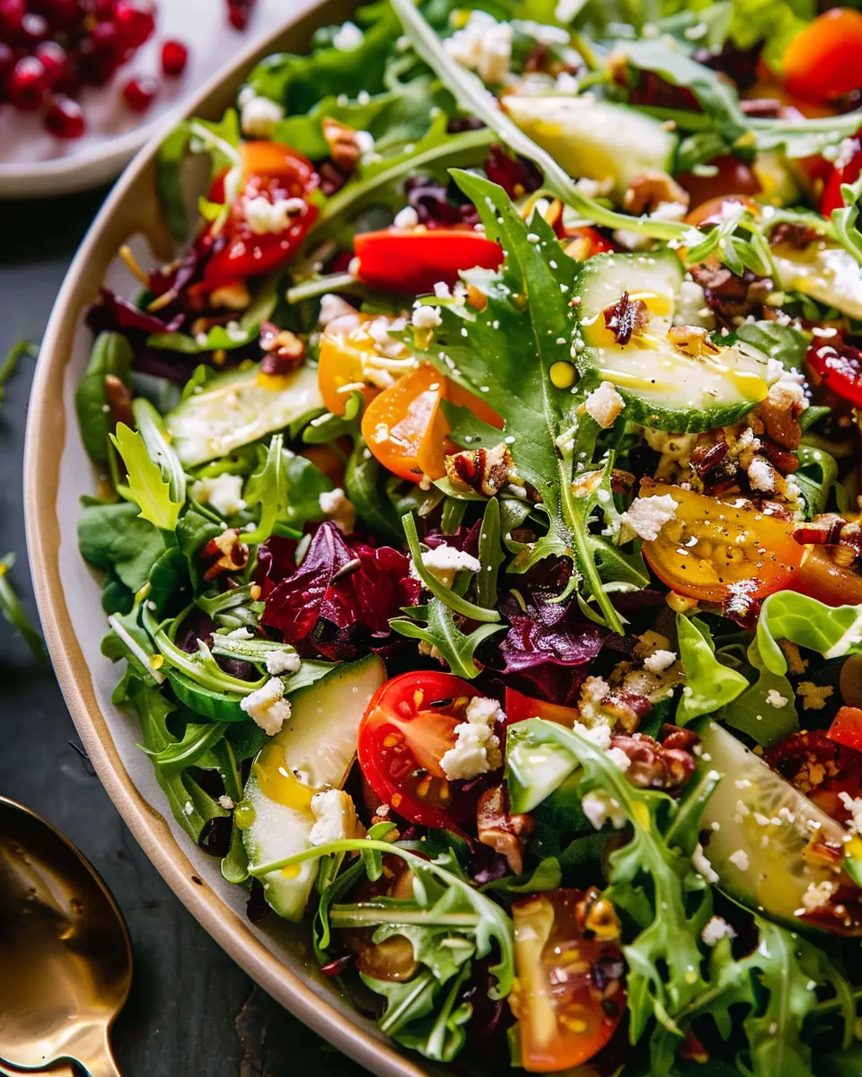Christmas Salad with Honey Mustard Dressing: A Festive Delight