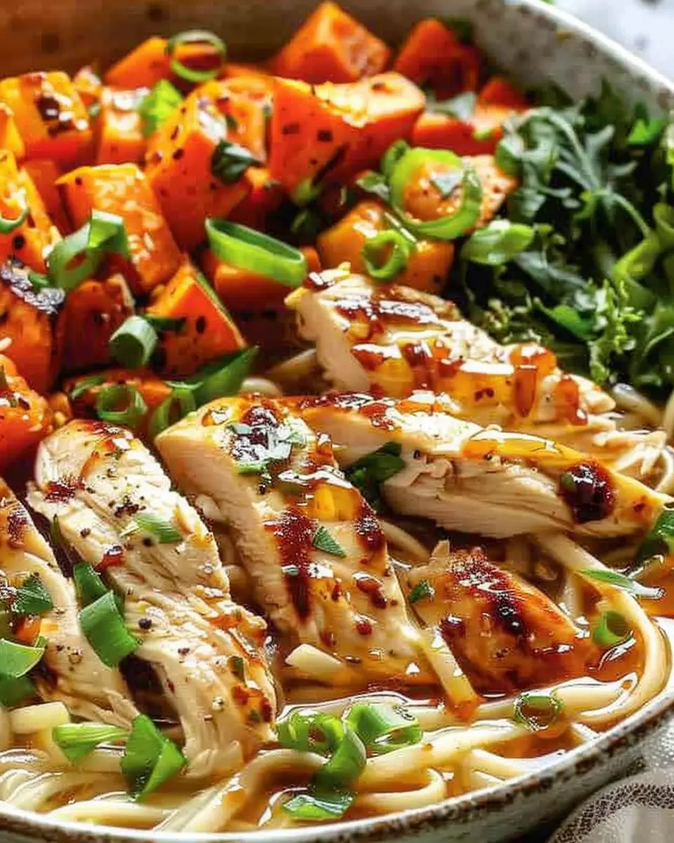 Maple Dijon Chicken & Roasted Sweet Potato Bowls: A Cozy Delight