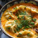 Quick Coconut Curry Soup with Dumplings