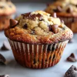 Heavenly Chocolate Chip Banana Muffins