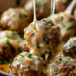 Cheesy French Onion Meatballs