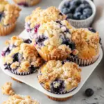 Blueberry Muffins with Crumb Topping