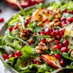 Pomegranate Christmas Salad with Honey Mustard Dressing