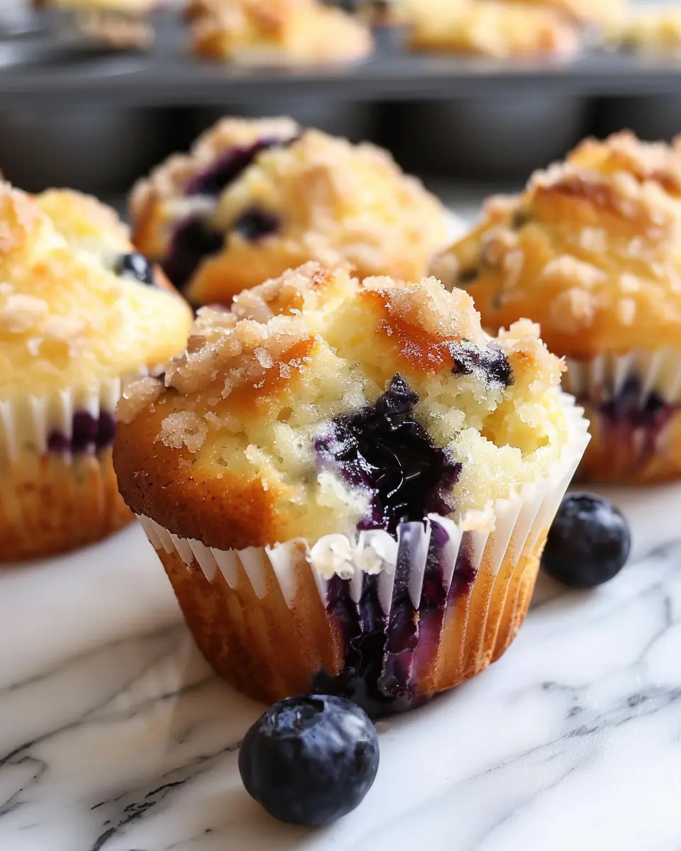 Ultra Fluffy Blueberry Muffins Recipe: Easy 5-Step Delight