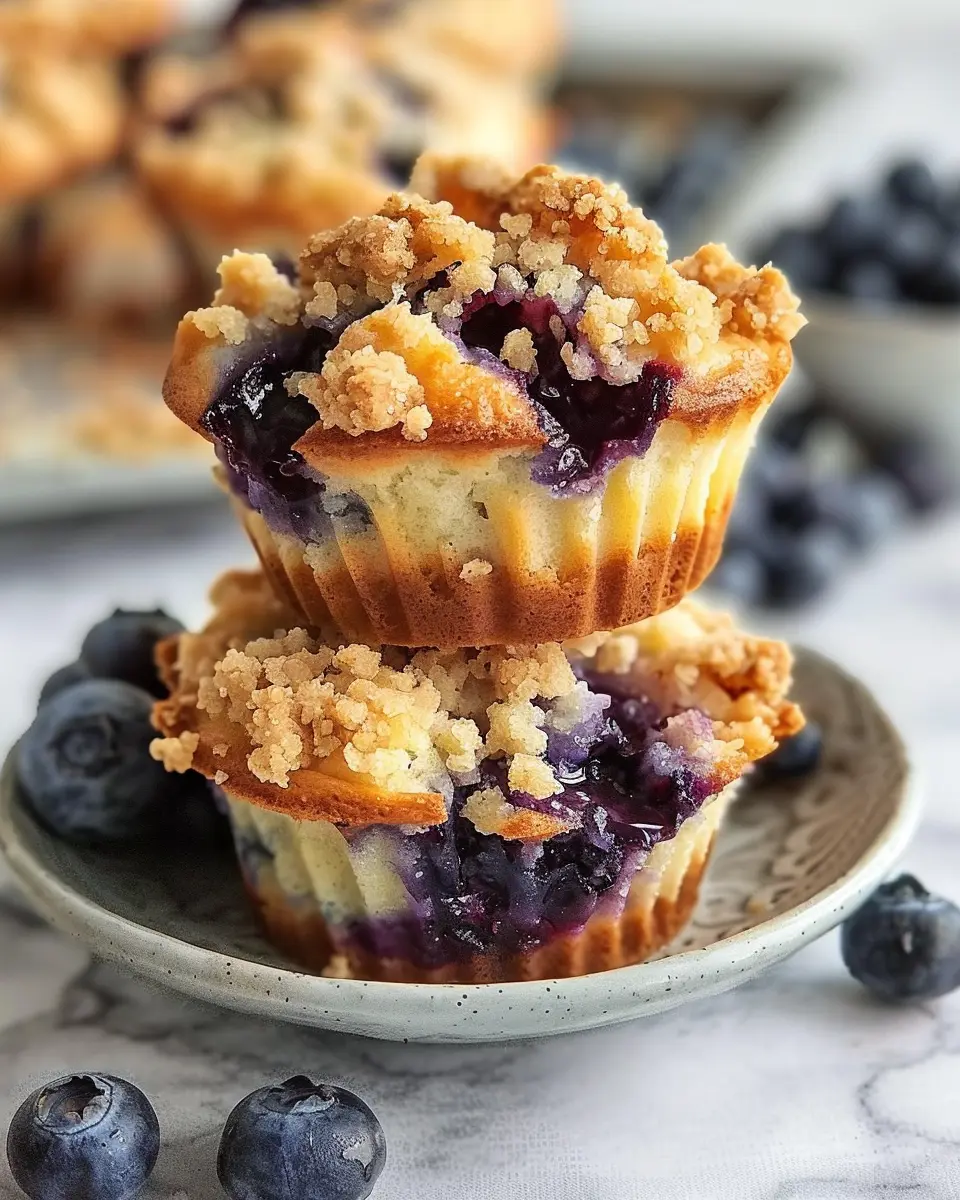 Crispy Blueberry Crumble Muffin Tops to Indulge Your Sweet Tooth