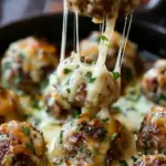 Cheesy French Onion Meatballs