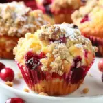 Cranberry Orange Muffins with Streusel Topping