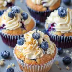Bursting Blueberry Muffin Cupcakes