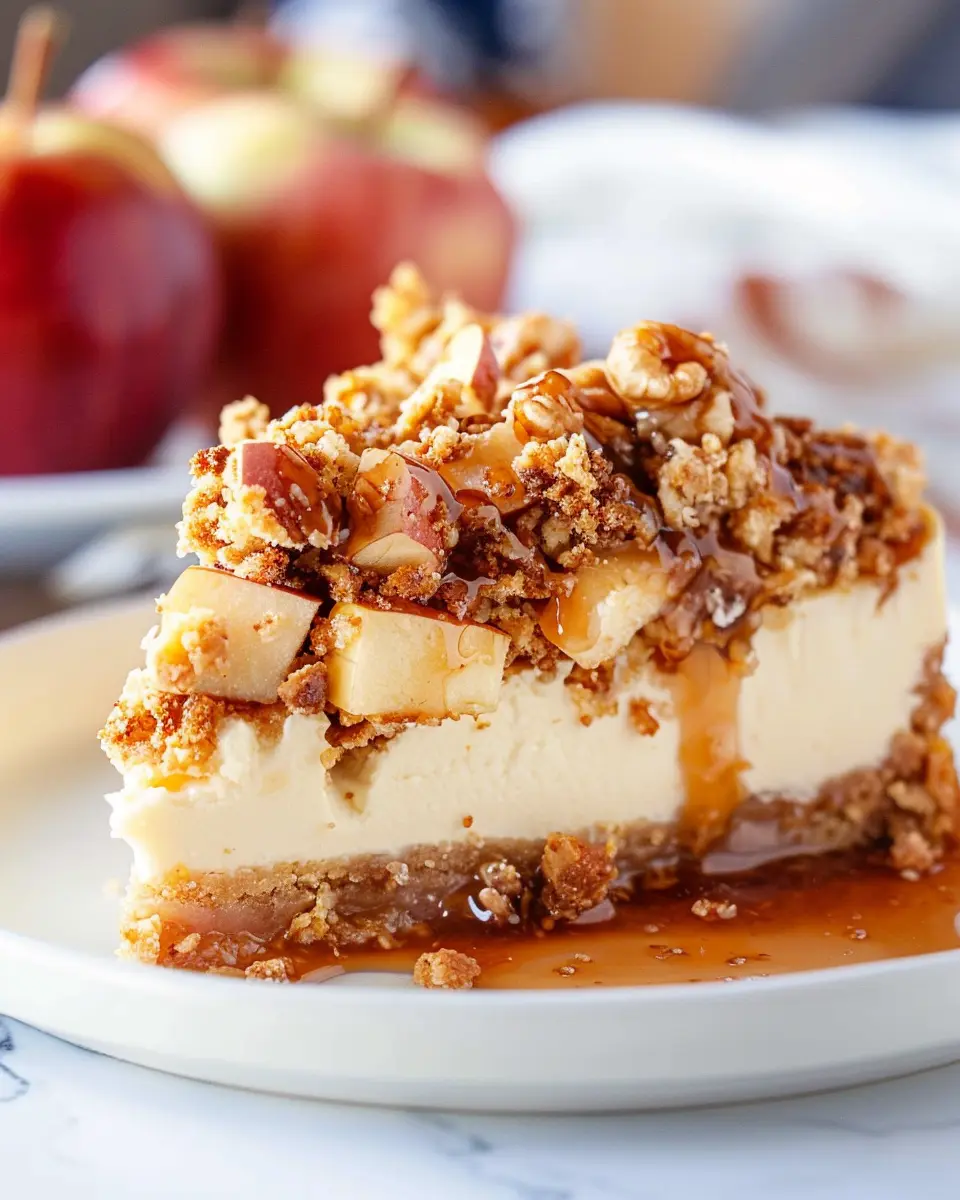 Apple Crisp Cheesecake: Indulgent Dessert for Fall Gatherings