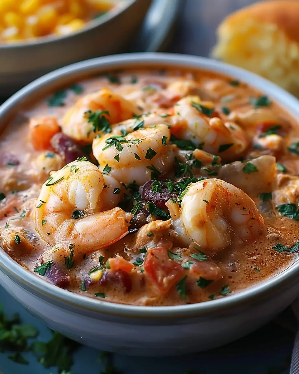 Easy Creamy Seafood and Shrimp Chili: A Comforting Delight